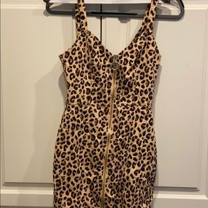 Animal Print Mini Dress